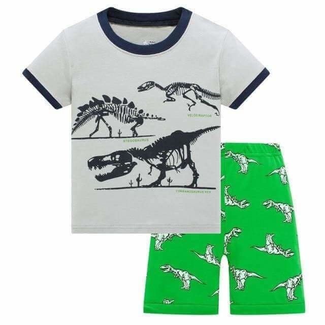 Dinosaur Fossils Summer Pajamas