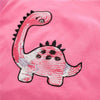 Dinosaur Girl T-Shirt  Pink Brontosaurus