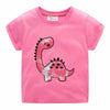 Dinosaur Girl Shirt Pink Brontosaurus