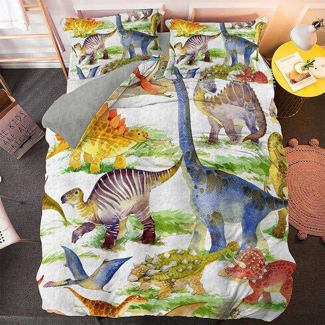 Dinosaur Herd Bedding Set (Duvet Cover & Pillowcases) 427 / 