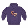 Dinosaur Hooded Sweatshirt Dino Skull - Purple / M - Hoodie