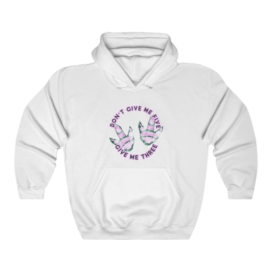 Dinosaur Hooded Sweatshirt For Women <br> Don't Give Me Five
