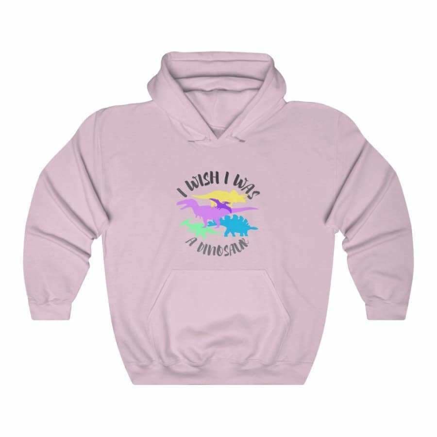 Dinosaur Hooded Sweatshirt For Women I Wish I Was A Dinosaur