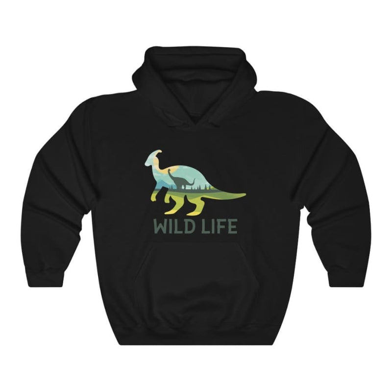Dinosaur Hooded Sweatshirt Wild Life - White / L - Hoodie