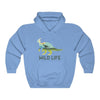 Dinosaur Hooded Sweatshirt Wild Life - Carolina Blue / S -