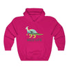 Dinosaur Hooded Sweatshirt Wild Life - Heliconia / S -