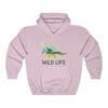 Dinosaur Hooded Sweatshirt Wild Life - Light Pink / S -