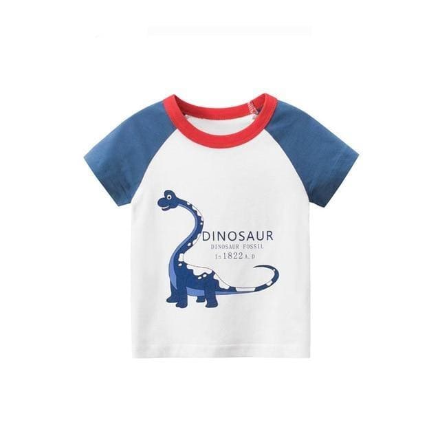 Dinosaur Kid Shirt Blue Brachiosaurus