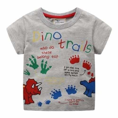 Dinosaur Kid Shirt Dino Trails