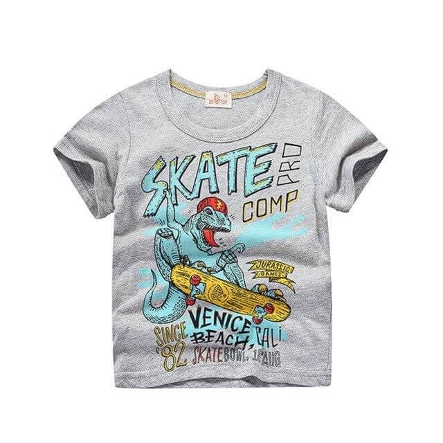Dinosaur Kid Shirt <br> Grey Venice Beach