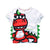 Dinosaur Kid Shirt Red Baby Dinosaur - 3T
