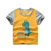 Dinosaur Kid Shirt Yellow Dinosaurs - 16 / 3T
