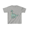 Dinosaur Kids Tee Cute Brachiosaurus - Sport Grey / XS -