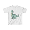 Dinosaur Kids Tee Cute Brachiosaurus - White / L - Kids