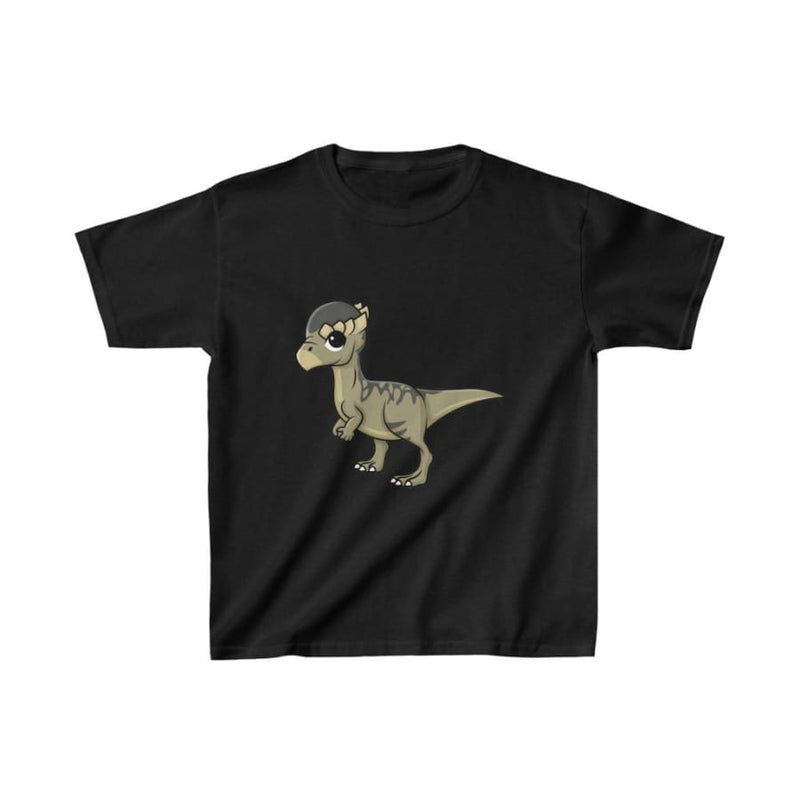 Dinosaur Kids Tee Cute Pachycephalosaurus - White / L - Kids