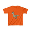 Dinosaur Kids Tee Cute Pachycephalosaurus - Orange / XS -