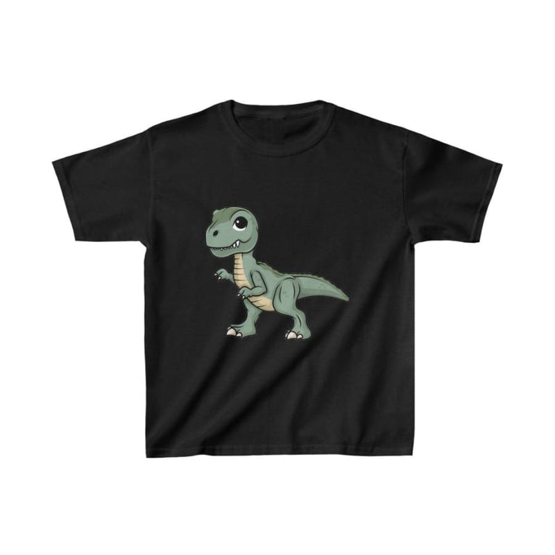 Dinosaur Kids Tee Cute Tyrannosaurus - White / L - Kids 