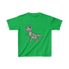 Dinosaur Kids Tee Cute Tyrannosaurus - Irish Green / XS -