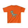 Dinosaur Kids Tee Cute Tyrannosaurus - Orange / XS - Kids