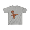 Dinosaur Kids Tee Cute Velociraptor - Sport Grey / XS - Kids