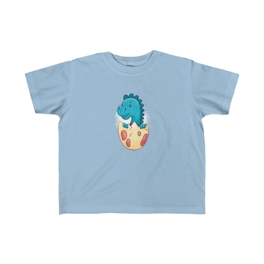 Dinosaur Kids Tee Dino In Egg - Light Blue / 4T - Kids 