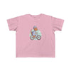 Dinosaur Kids Tee Dinosaur Bike - Pink / 2T - Kids clothes