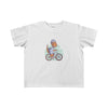 Dinosaur Kids Tee Dinosaur Bike - White / 2T - Kids clothes