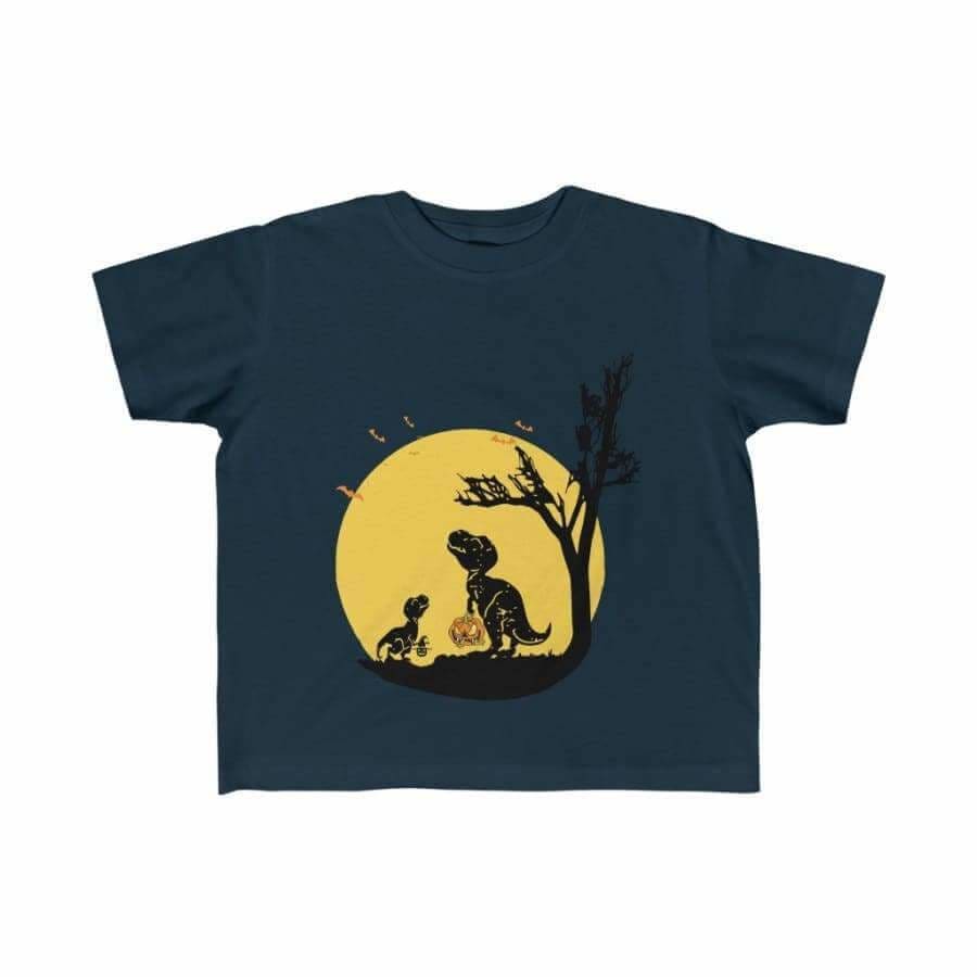 Dinosaur Kids Tee Dinosaur Night - Navy / 4T - Kids clothes