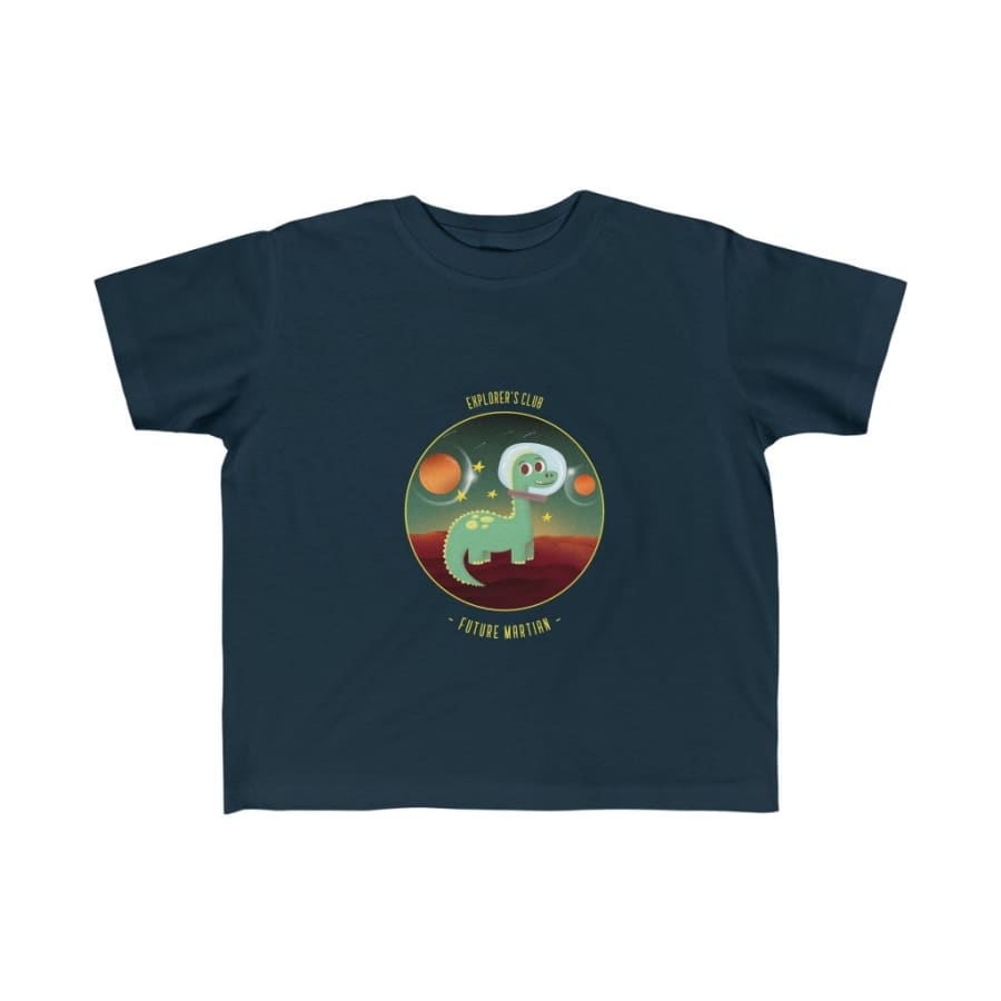 Dinosaur Kids Tee Futur Martian - Navy / 4T - Kids clothes
