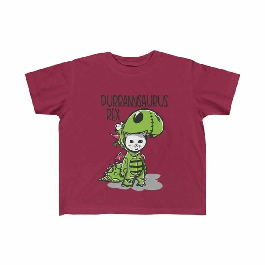 Dinosaur Kids Tee Purranysaurus Rex - Garnet / 4T - Kids 
