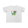 Dinosaur Kids Tee Roaring Into Kindergarten - White / 2T -