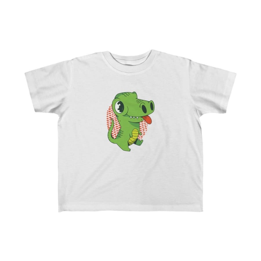 Dinosaur Kids Tee Teasing Dinosaur - White / 4T - Kids 