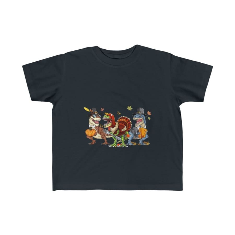 Dinosaur Kids Tee Trick Or Treat - Black / 4T - Kids clothes