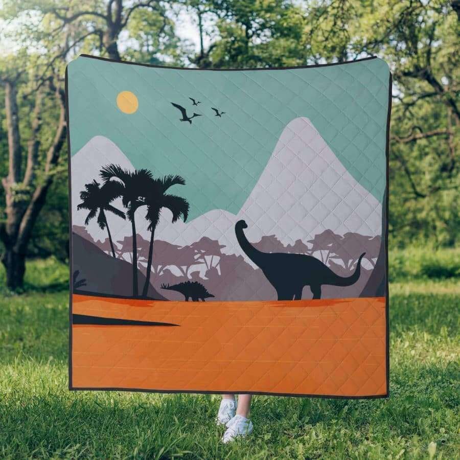 Dinosaur Landscape Comforter