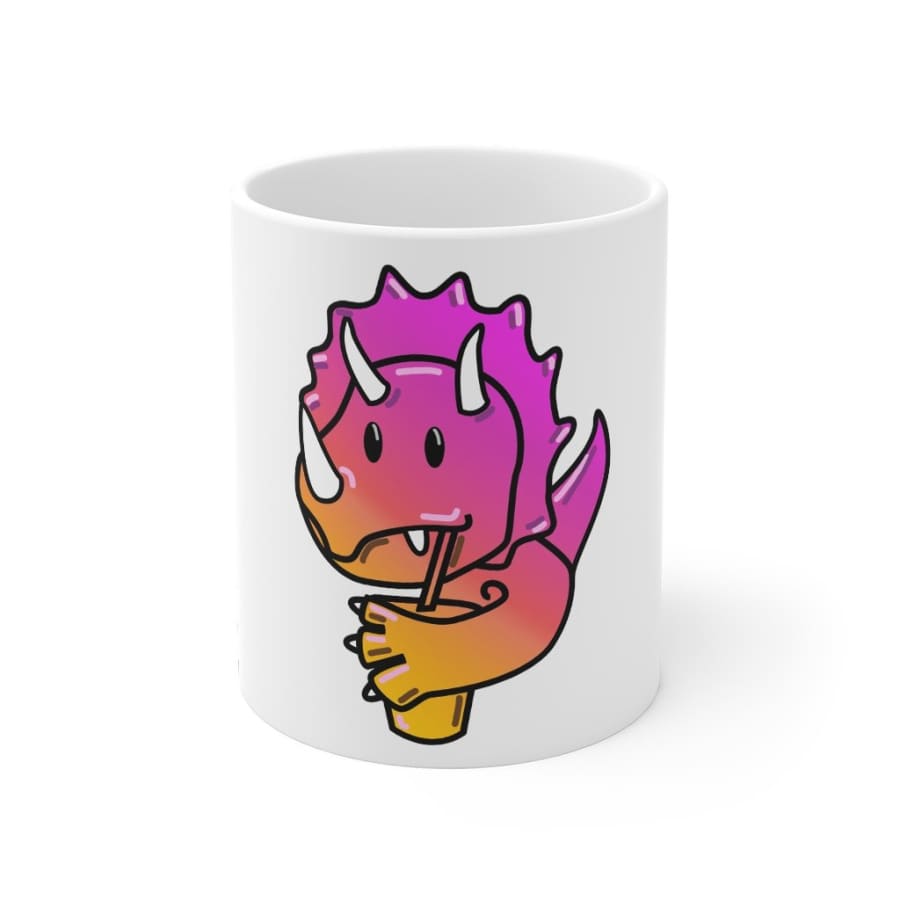 Dinosaur Mug Thirsty Triceratops - 11oz - Mug
