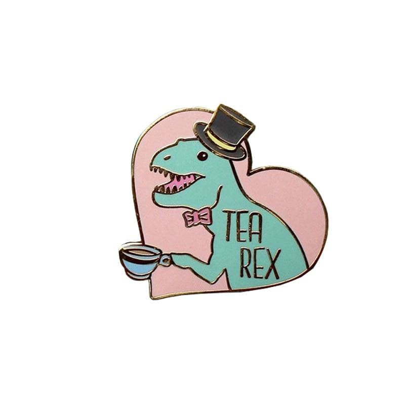 Dinosaur Pin / British Style | Tea Rex