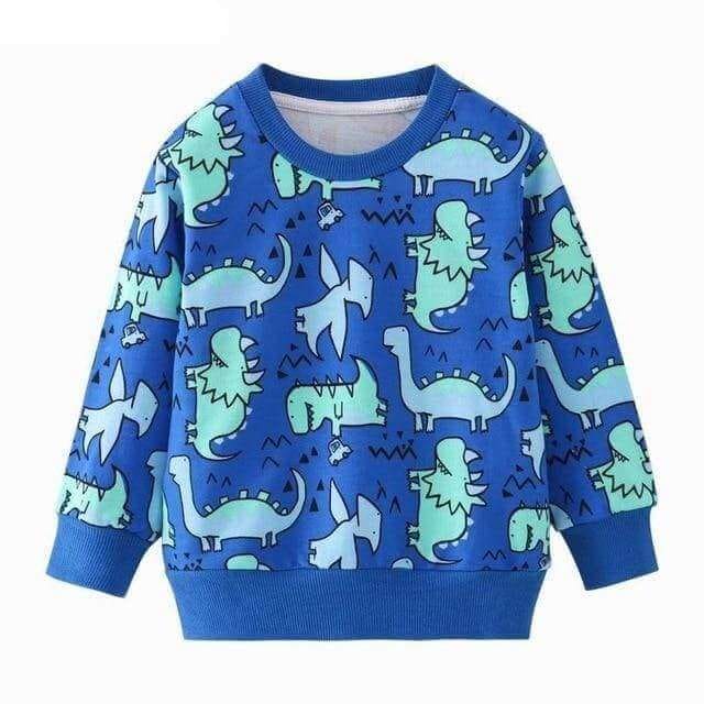 Dinosaur Sweater Blue