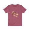 Dinosaur Tee Dino Skull - Heather Raspberry / XS - T-Shirt