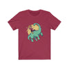 Dinosaur Tee Prehistoric Cowboy - Cardinal / XS - T-Shirt
