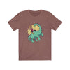 Dinosaur Tee Prehistoric Cowboy - Heather Clay / L - T-Shirt