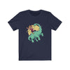 Dinosaur Tee Prehistoric Cowboy - Navy / XS - T-Shirt