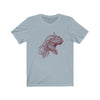 Dinosaur Tee Roaring Carnotaurus - Light Blue / XS - T-Shirt