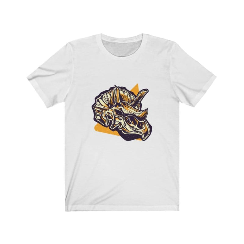 Dinosaur Tee Triceratops Skull - Navy / L - T-Shirt