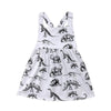 Dinosaur Toddler Dress Black & White