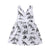 Black & White Dinosaur Toddler Dress