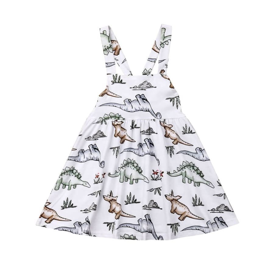Retro Fashion Dinosaur Toddler Dress