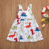 Dinosaur Toddler robe Strappy Dress