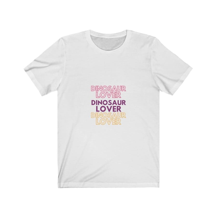 Dinosaur Women Tee Dinosaur Lover - White / L - T-Shirt