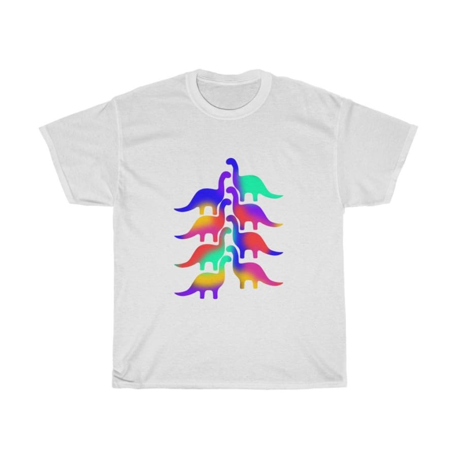 Dinosaur Women Tee Dinosaur Tree - White / L - T-Shirt