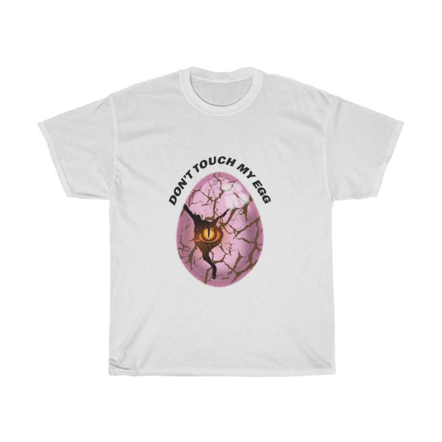 Dinosaur Women Tee Don’t Touch My Egg - White / L - T-Shirt